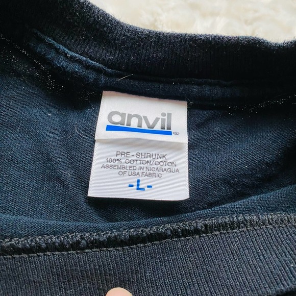 Anvil Black 100% Cotton Mens Dominate Domineight 2008 Tee Shirt Size Large - Picture 4 of 5